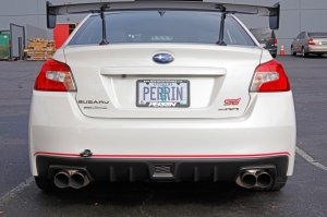 Subaru WRX STI Tow Hook Kit - Rear - Perrin Performance - Black - `15-`21 Subaru WRX STI Tow Hook Kit - Rear - Perrin Performance - Black - `15-`21